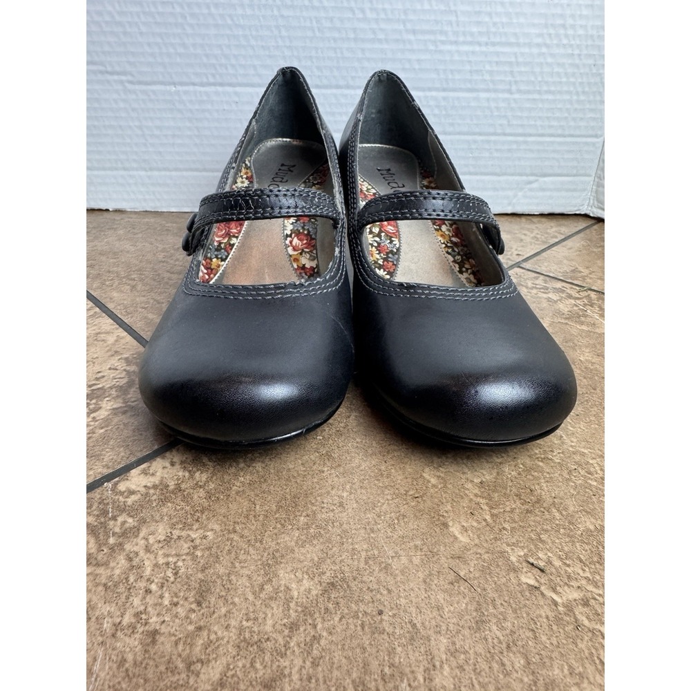 Vintage Mudd Black Kitten High Heel 2" Mary Jane Size 8m - Picture 3 of 13